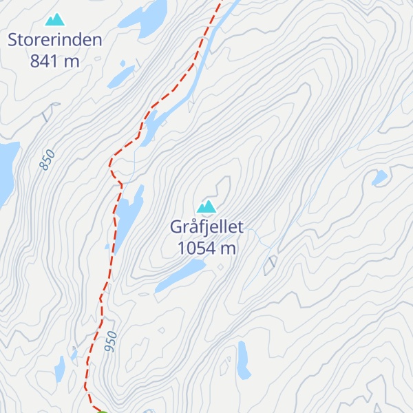 Map of Gråfjellet
