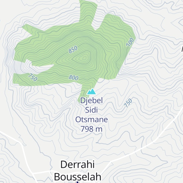 Map of Djebel Sidi Otsmane