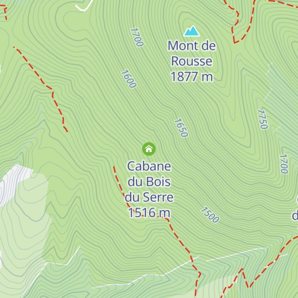 Map of Cabane du Bois du Serre
