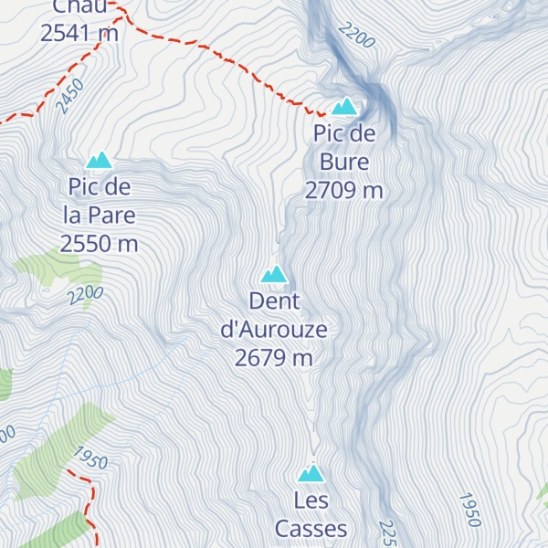 Map of Dent d'Aurouze