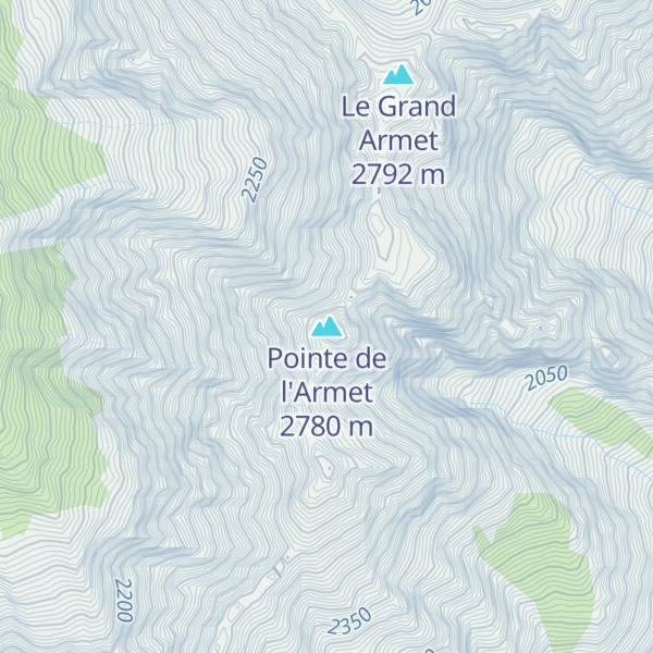 Map of Pointe de l'Armet