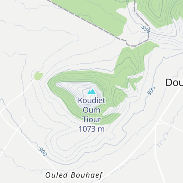 Map of Koudiet Oum Tiour