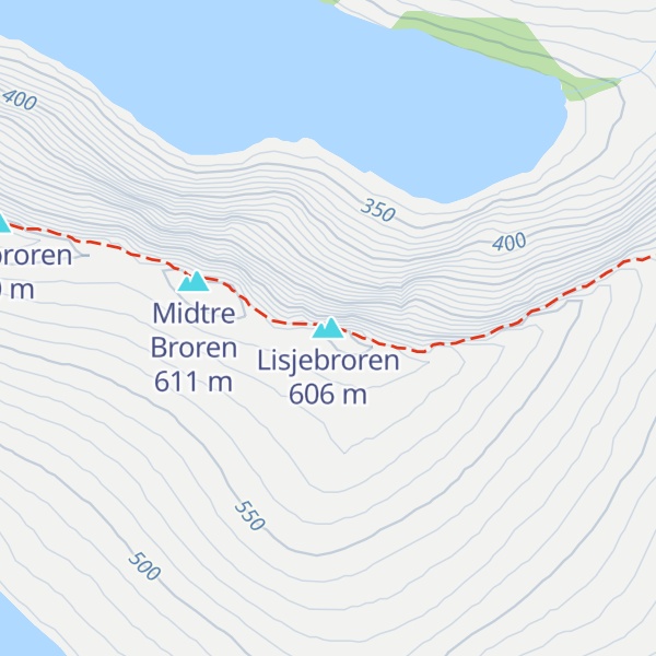 Map of Lisjebroren