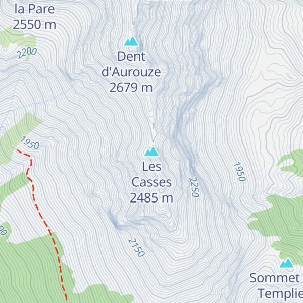 Map of Les Casses