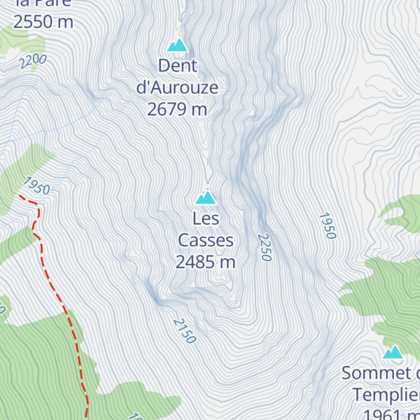 Map of Sommet des Casses