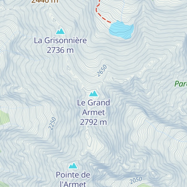 Map of Le Grand Armet