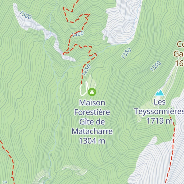 Map of Maison Forestière Gîte de Matacharre