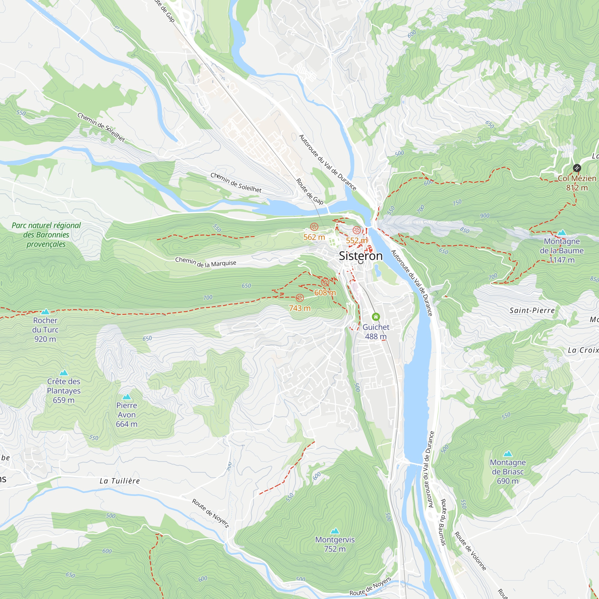 Refuge du Molard map