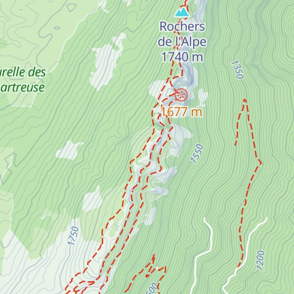 Map of Rochers de Belles Ombres