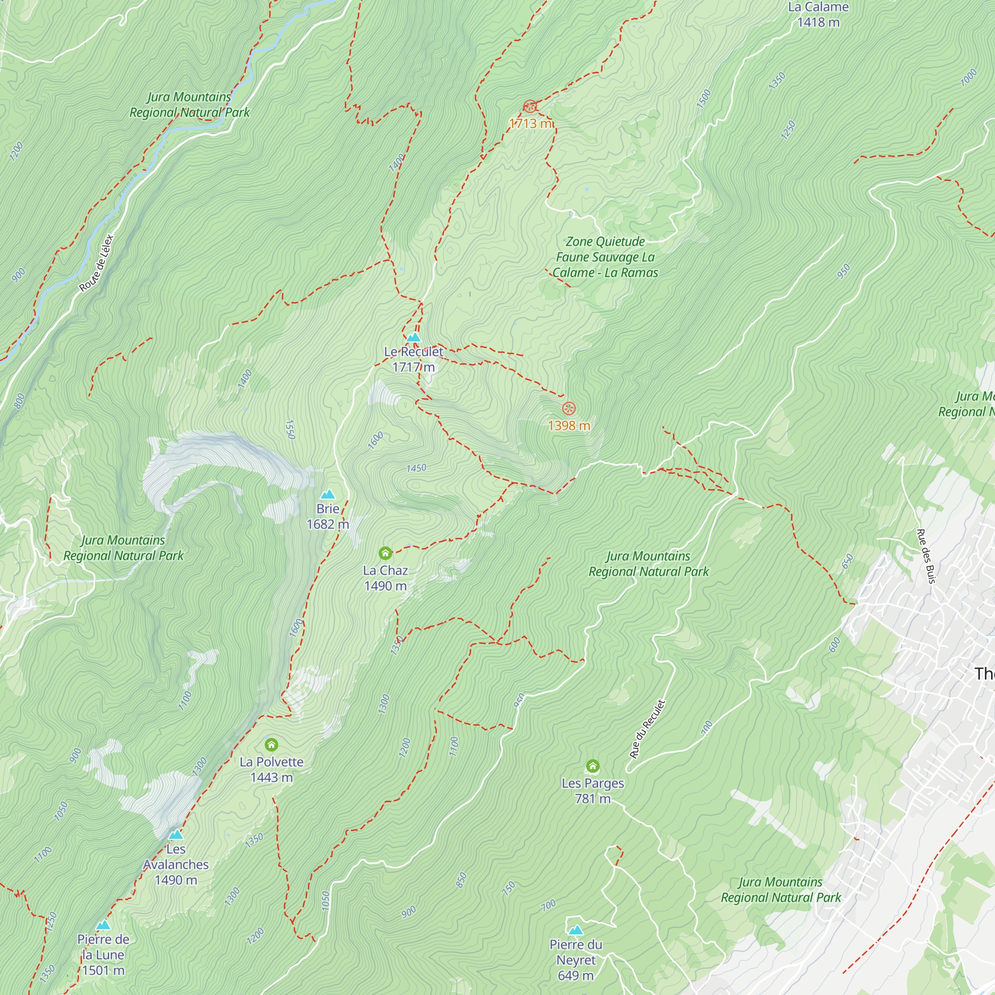 Chalet du Nardérans map