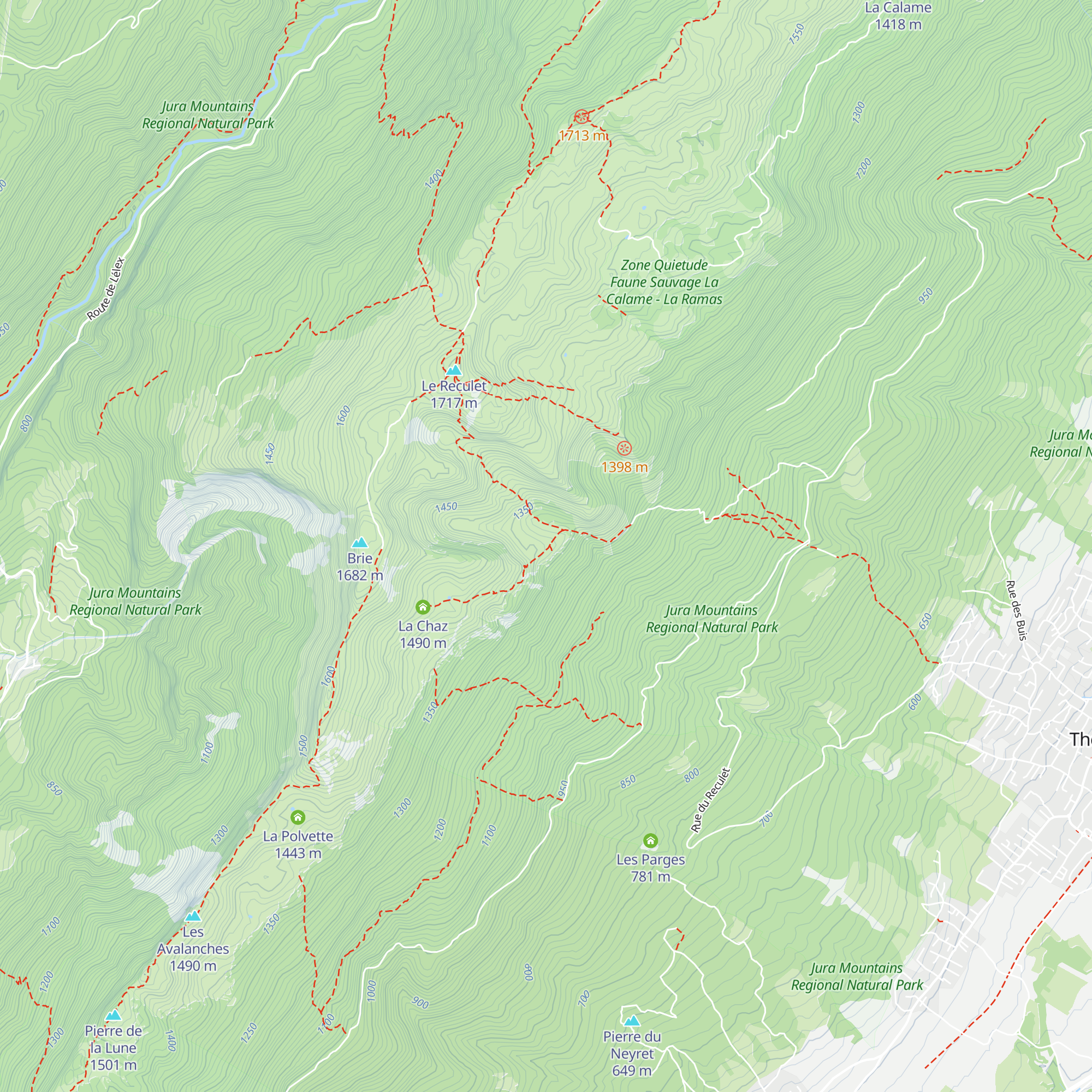 Chalet du Nardérans map