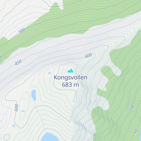 Map of Kongsvollen