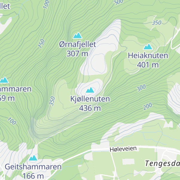 Map of Kjøllenuten