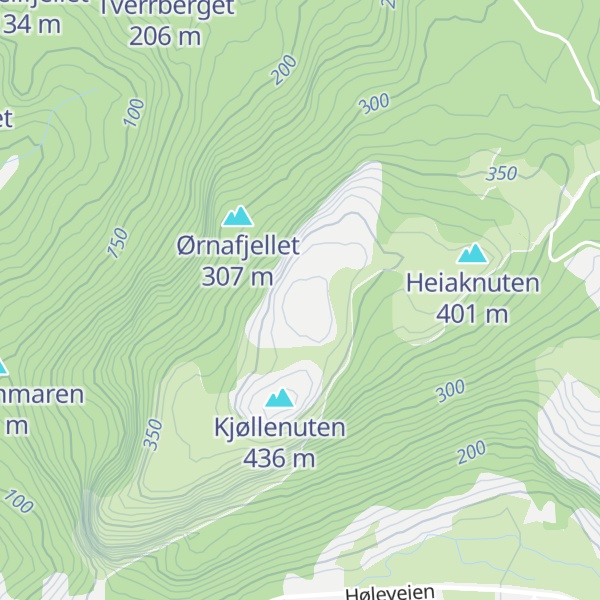 Map of Rinnafjellet