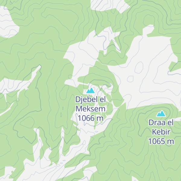 Map of Djebel el Meksem