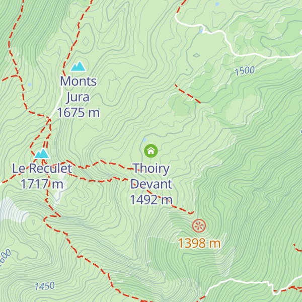 Map of Thoiry Devant