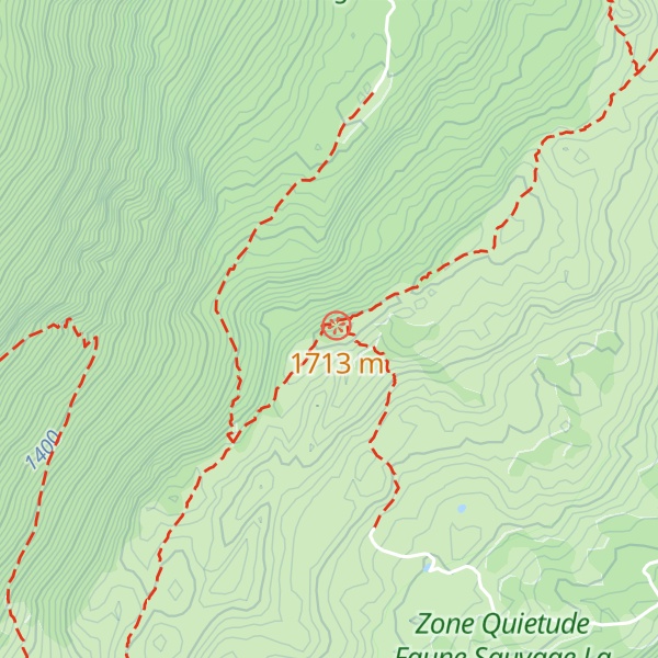 Map of Crêt de la Neige
