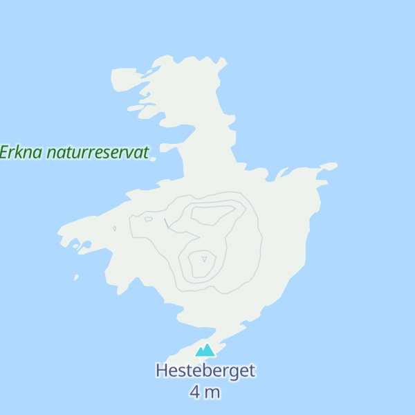 Map of Nøre Erknafjellet