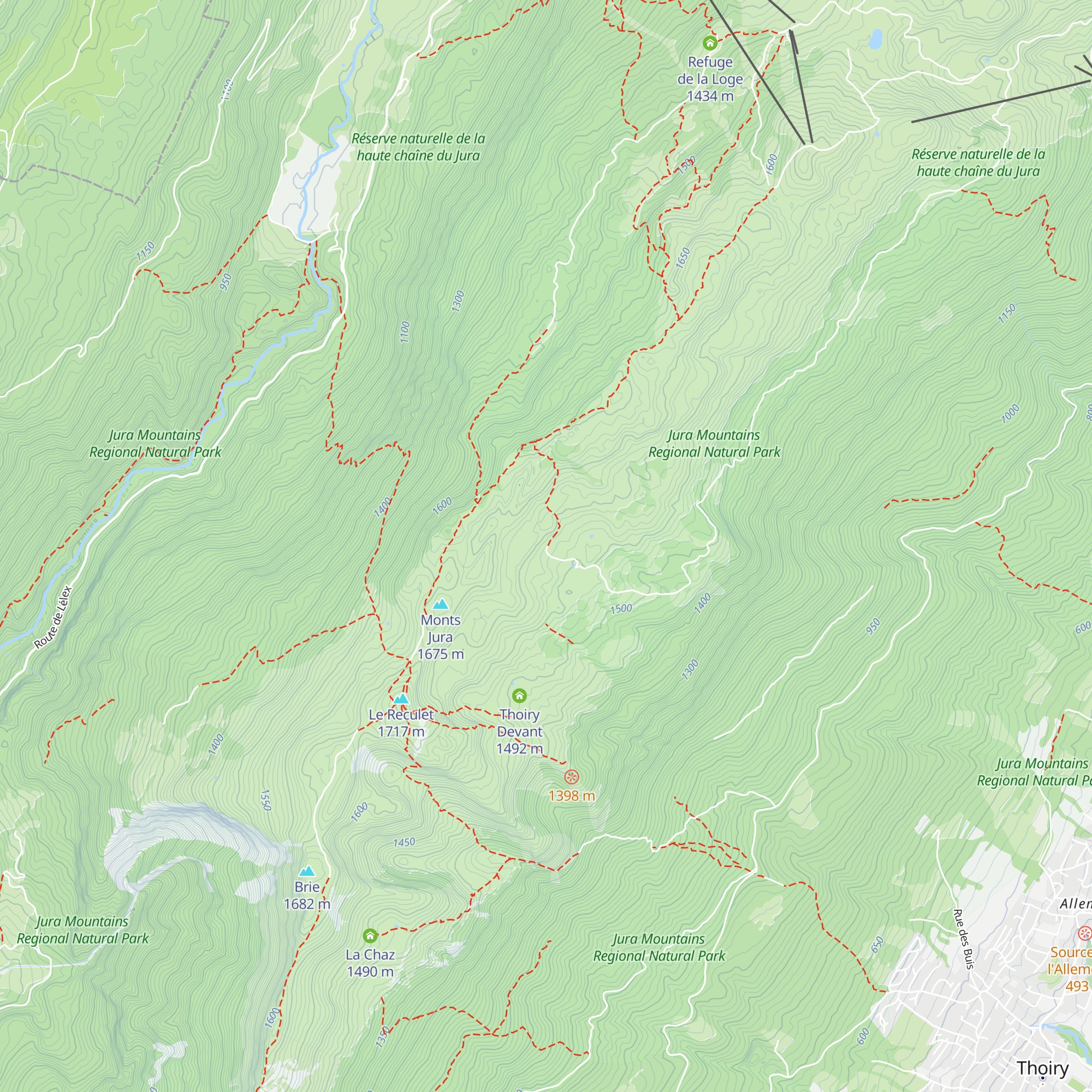 Refuge Curson map
