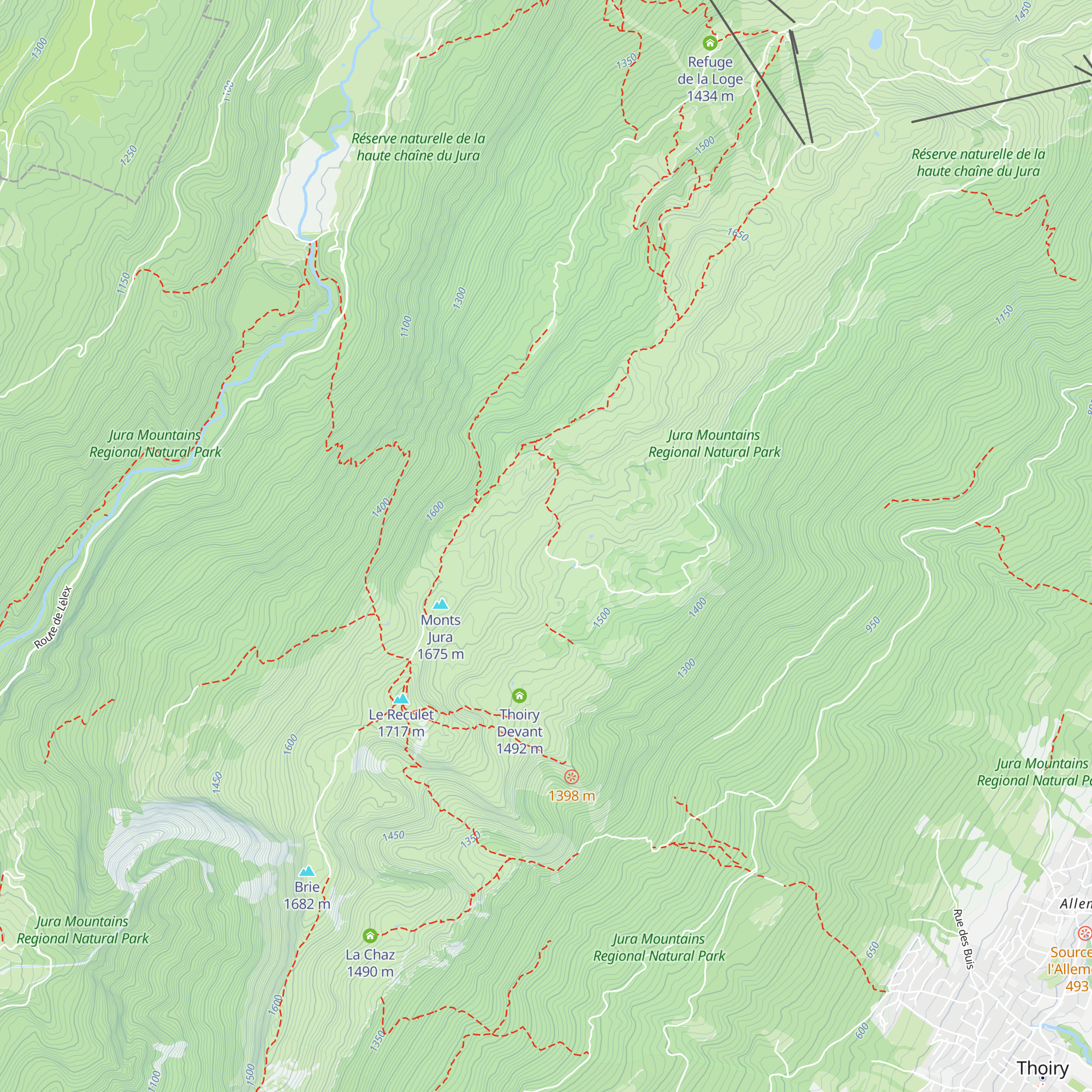 Refuge Curson map