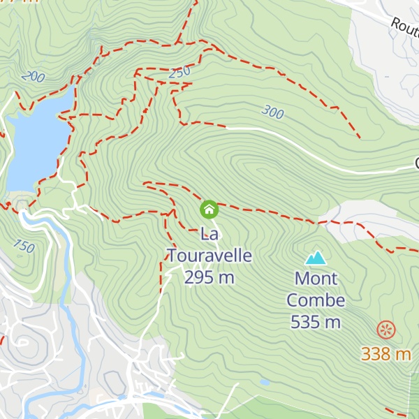 Map of La Touravelle