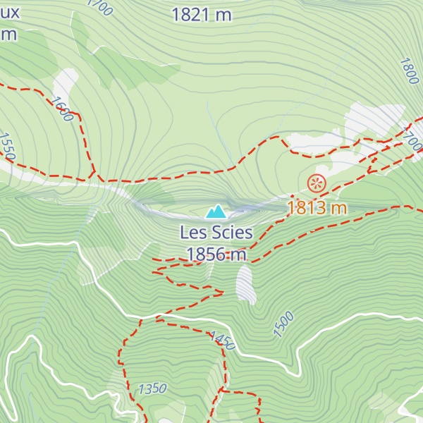Map of Crête des Guérins