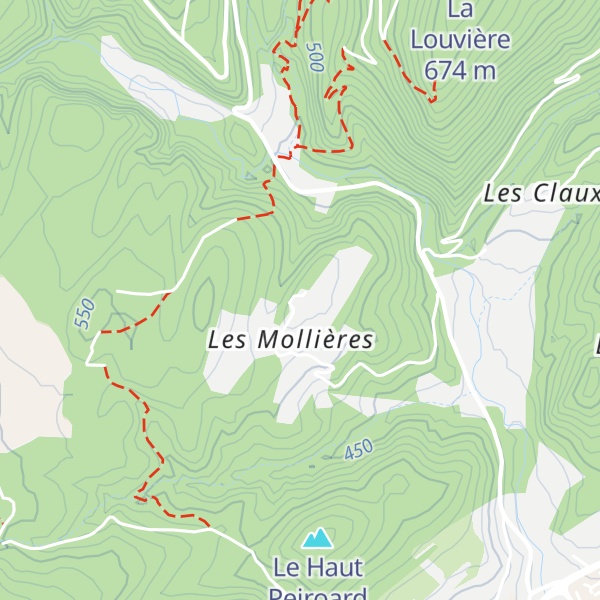 Map of Les Grandes Mollières