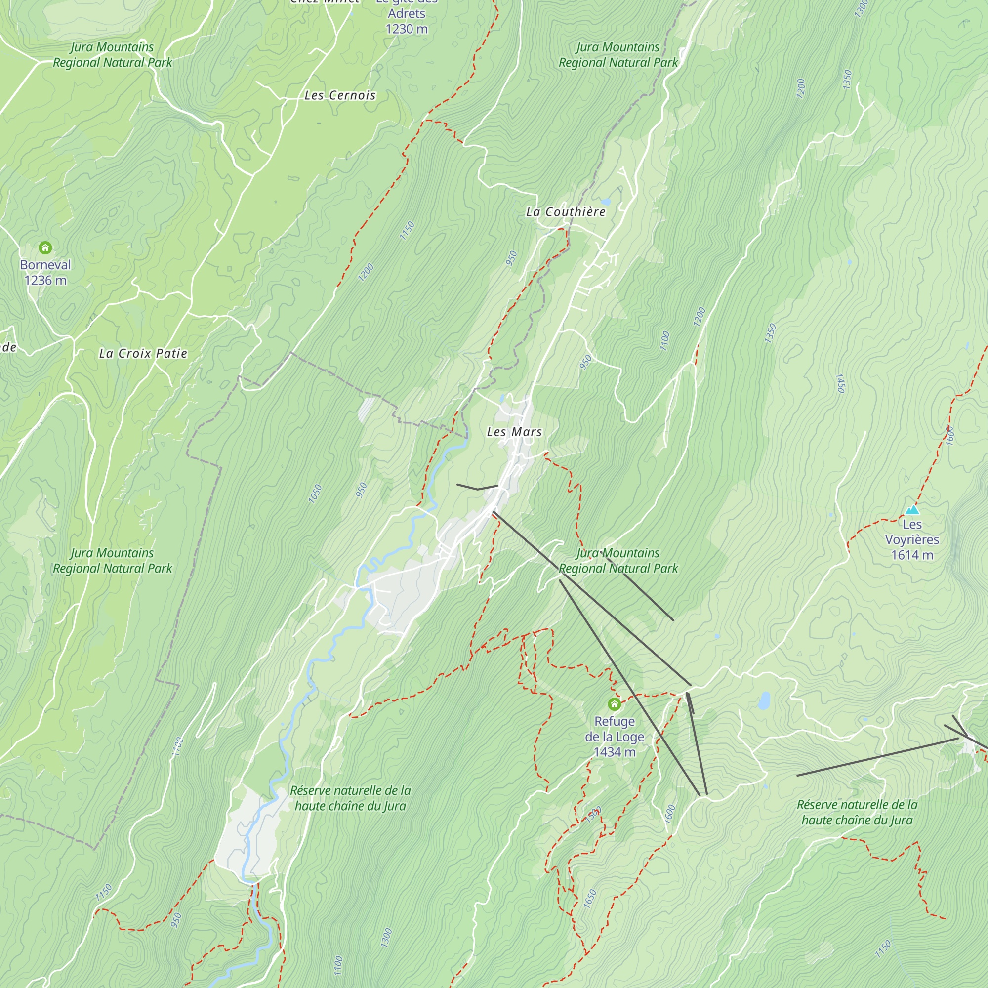 La Cabanne map