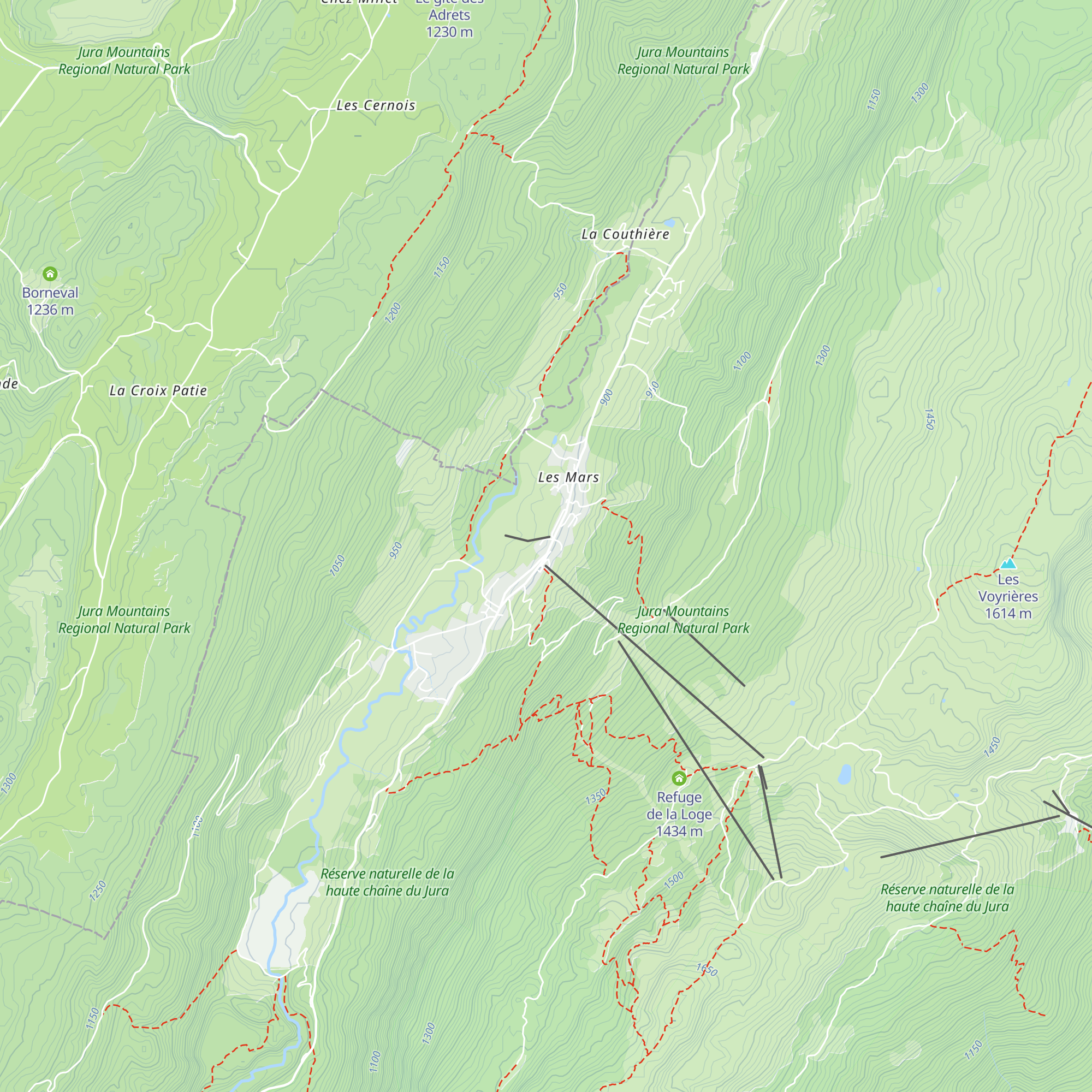 La Cabanne map