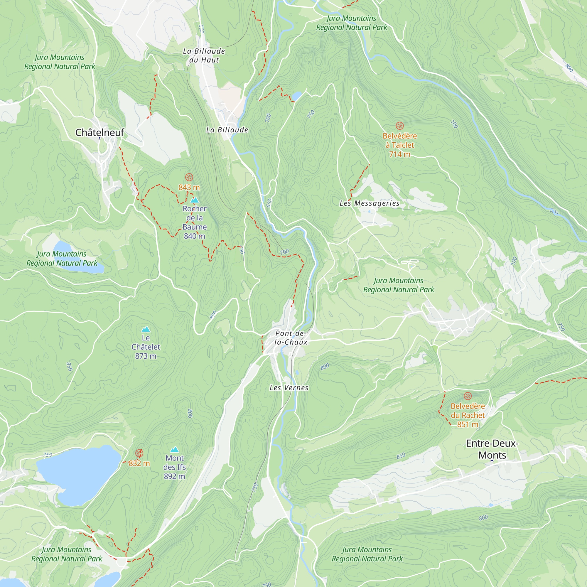 Abri des Belettes du Pont de la Chaux map
