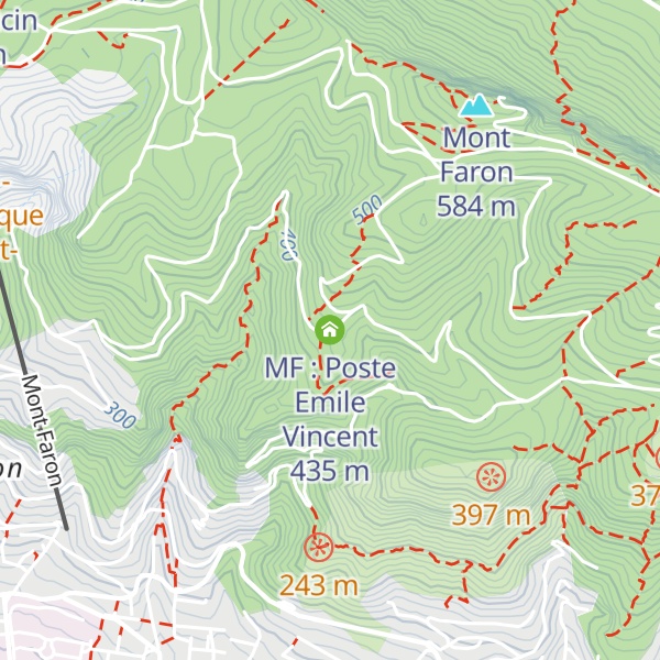 Map of MF : Poste Emile Vincent