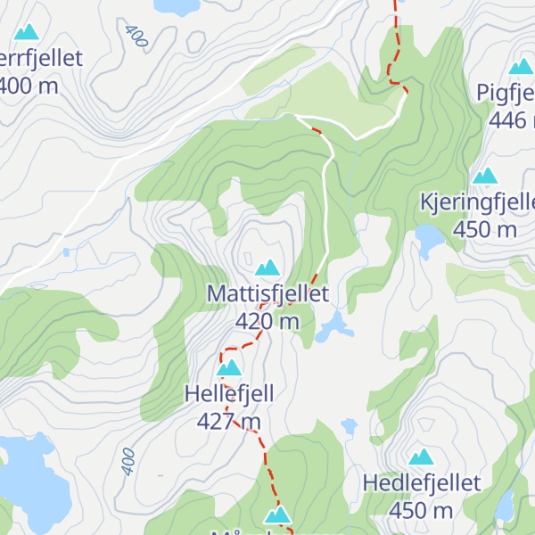 Map of Mattisfjellet