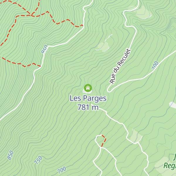 Map of Les Parges