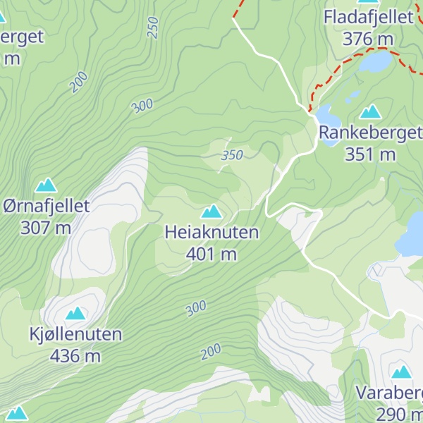 Map of Heiaknuten