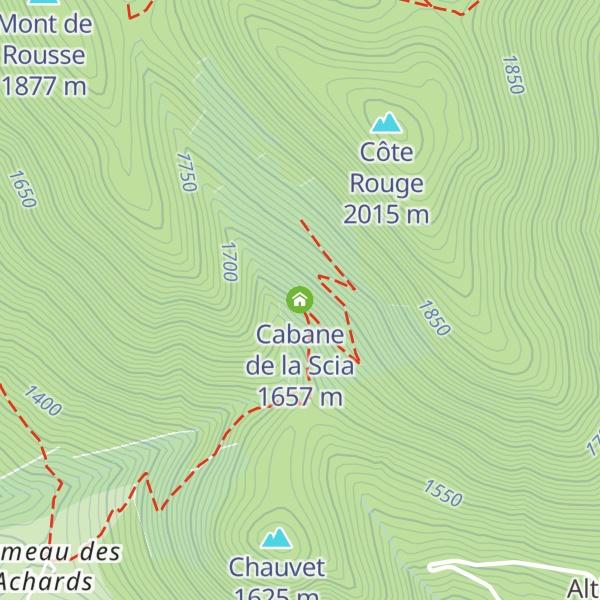 Map of Cabane de la Scia