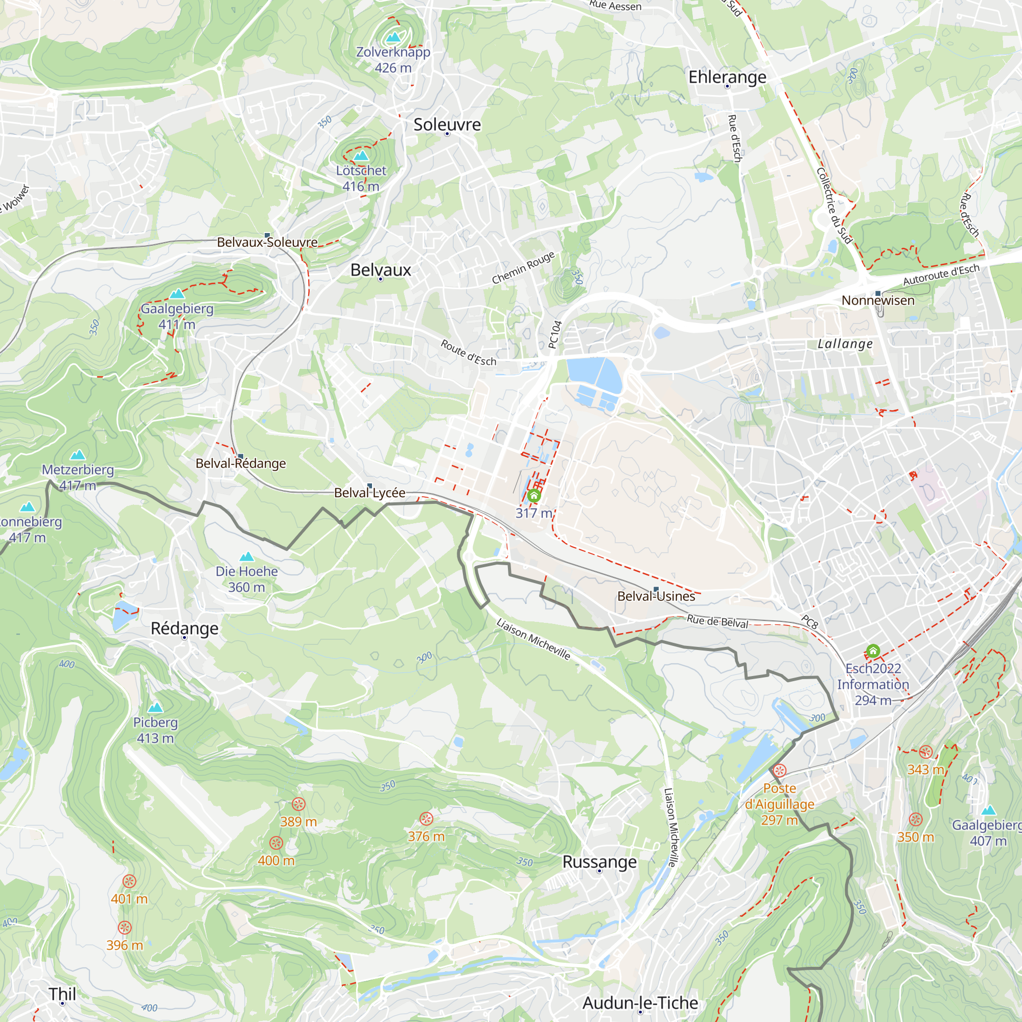 Information centre map