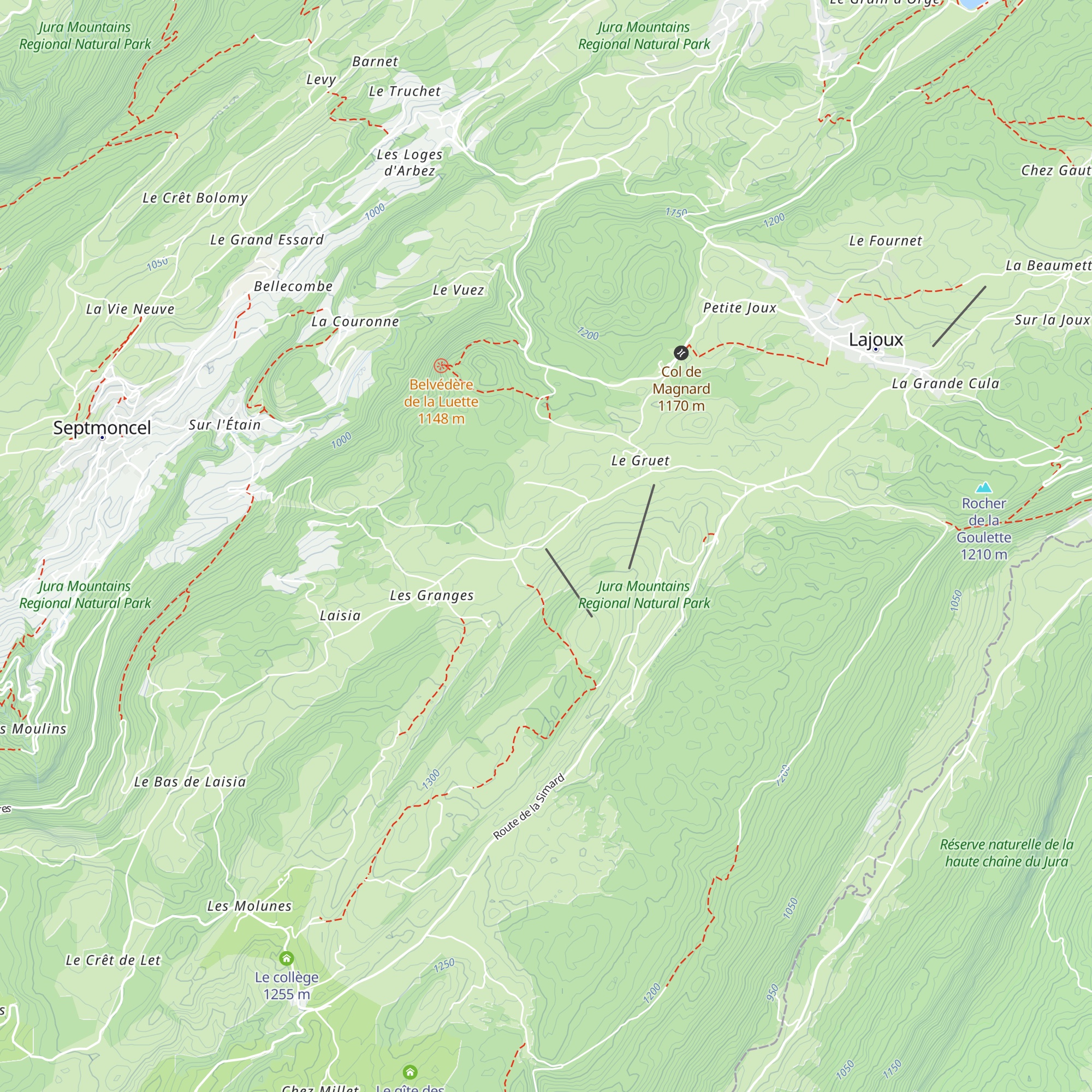 Hôtel Le Trappeur map