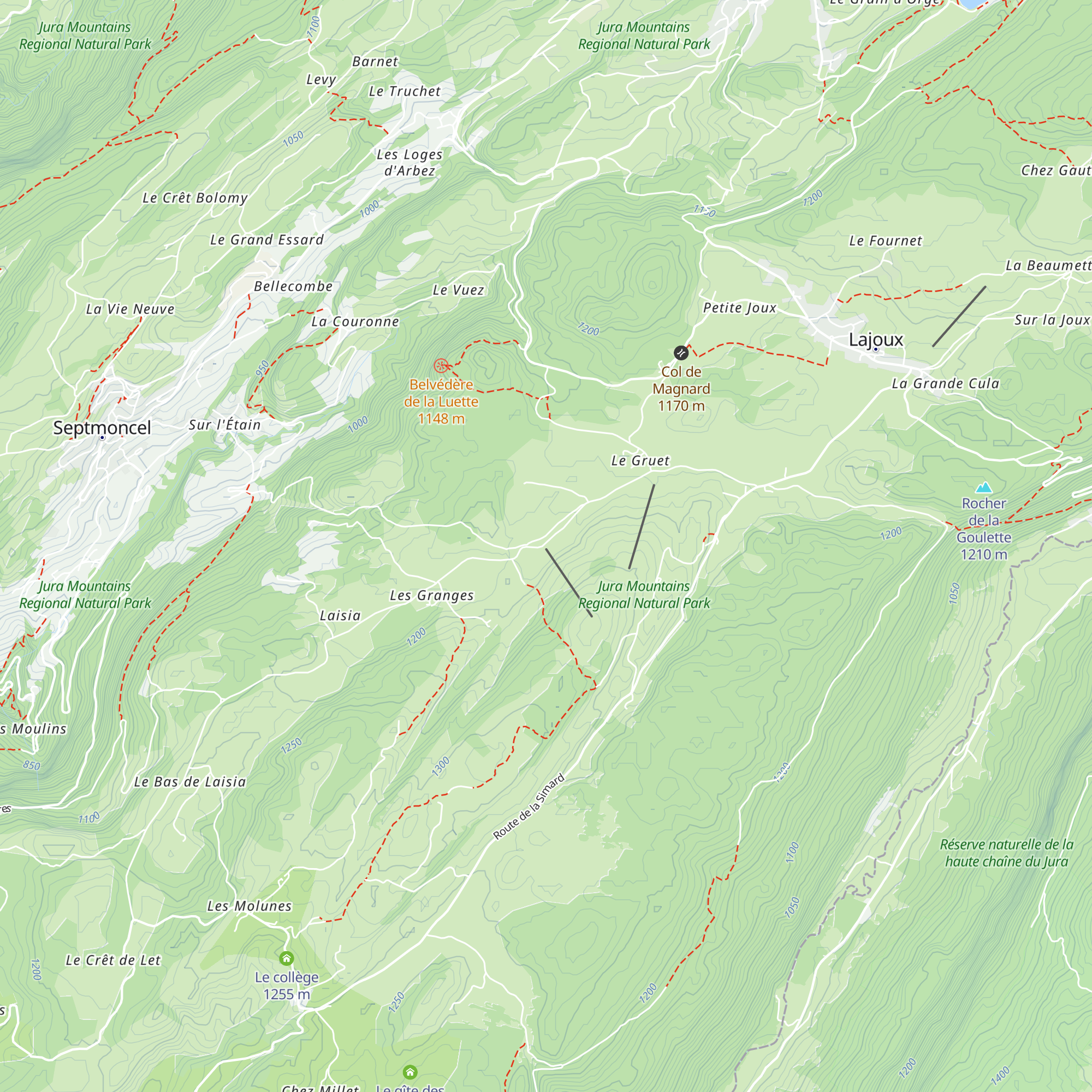 Hôtel Le Trappeur map