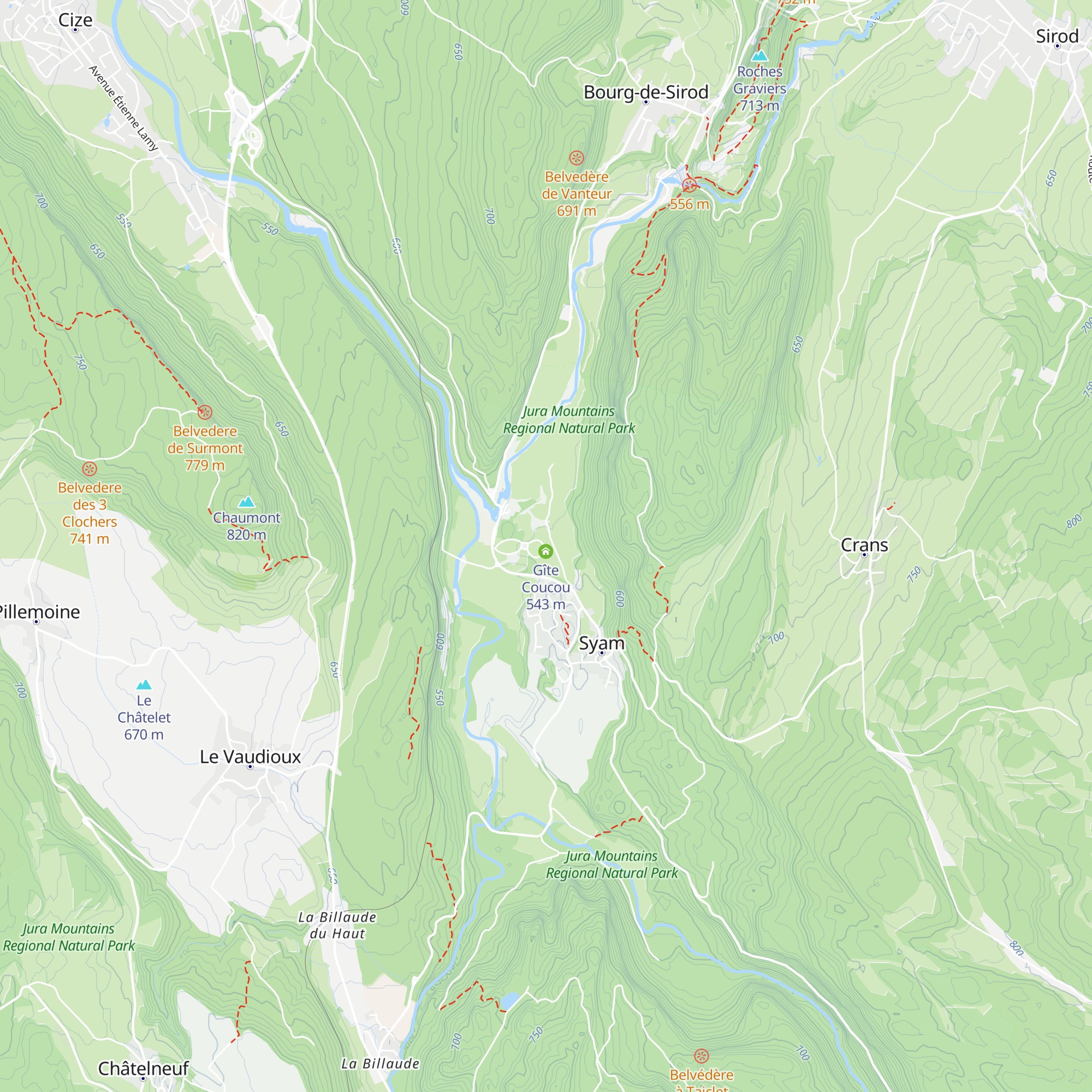 Gîte César map