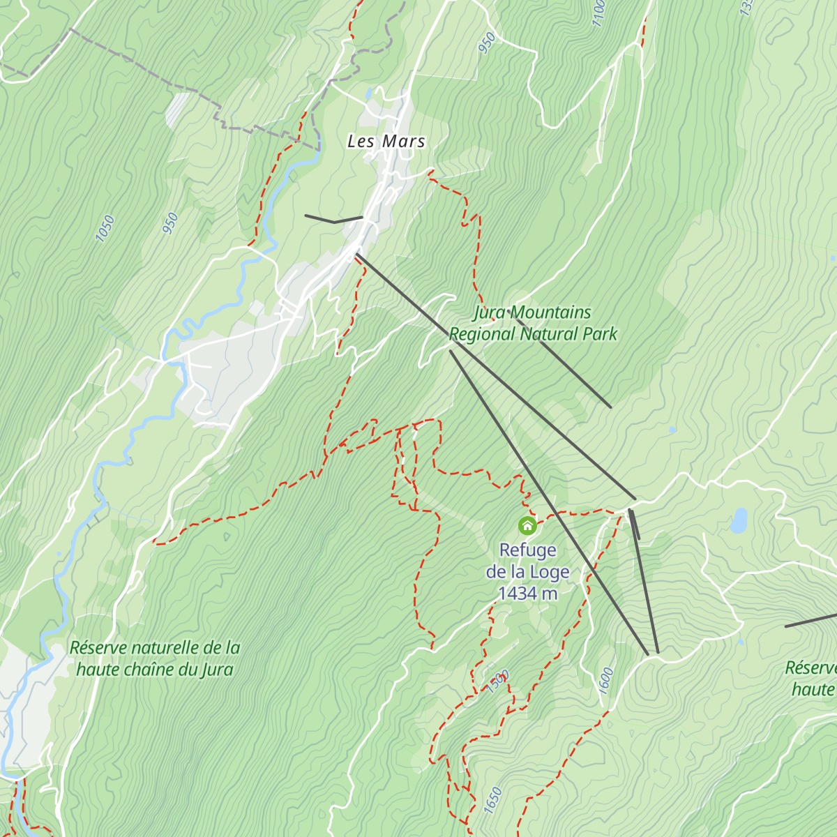 Chalet-Refuge Le Ratou map