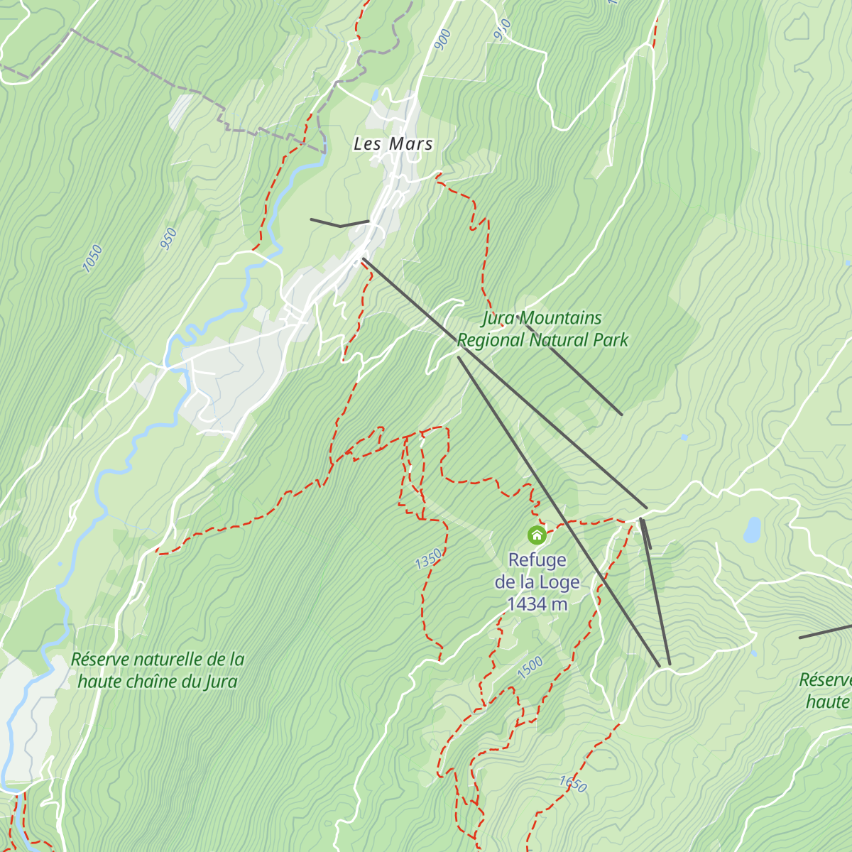 Chalet-Refuge Le Ratou map