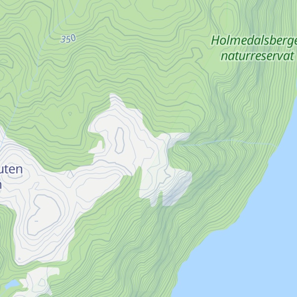 Map of Holmedalsberget