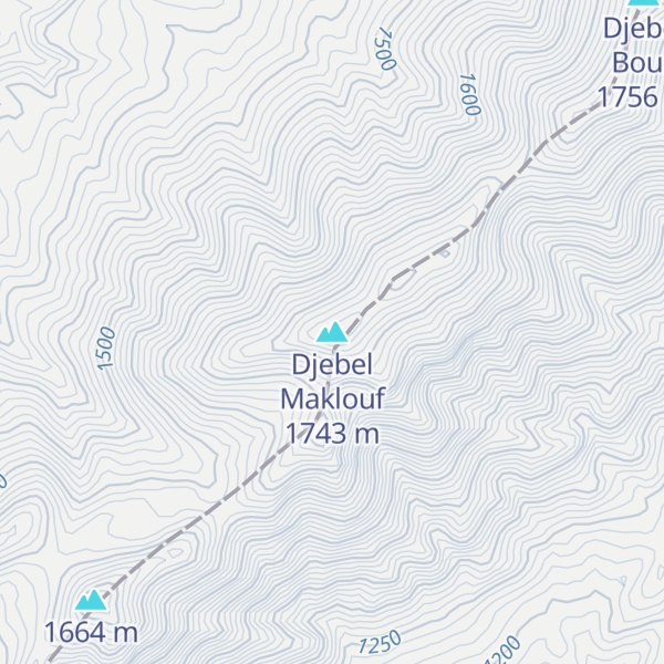Map of Djebel Maklouf