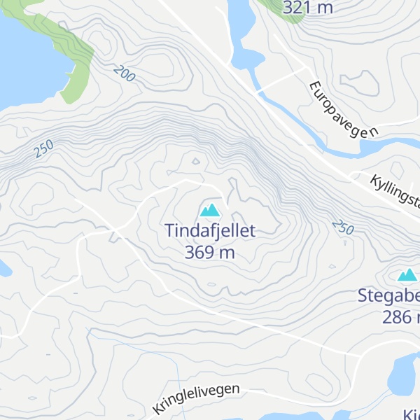 Map of Tindafjellet