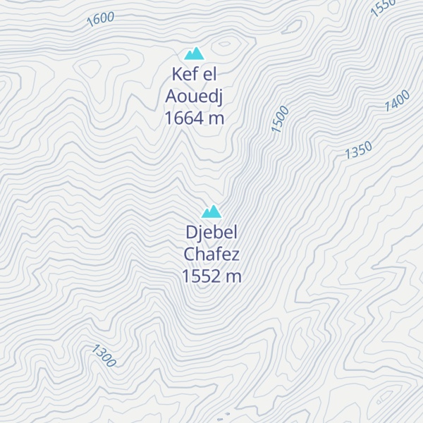 Map of Djebel Chafez