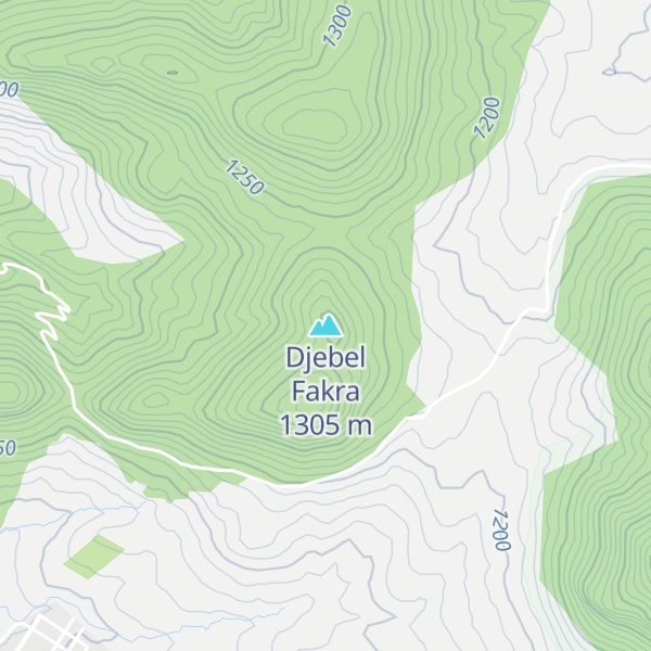 Map of Djebel Fakra