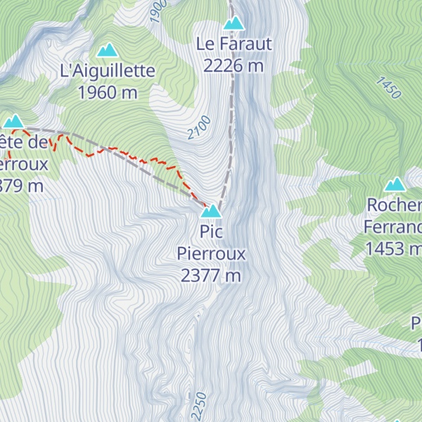 Map of Pic Pierroux