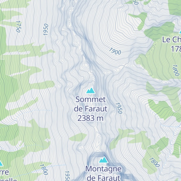 Map of Sommet de Faraut