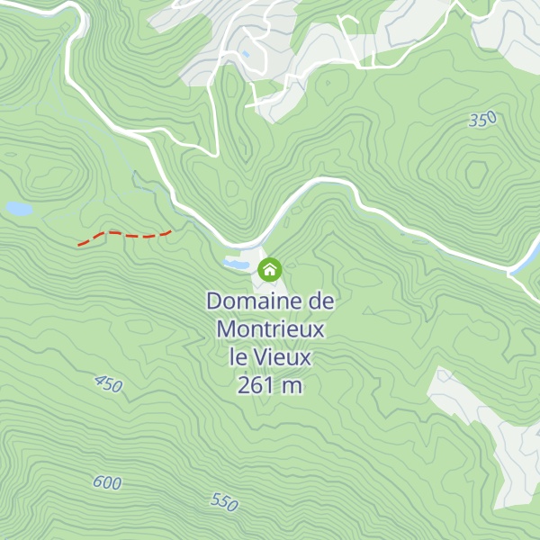 Map of Domaine de Montrieux le Vieux