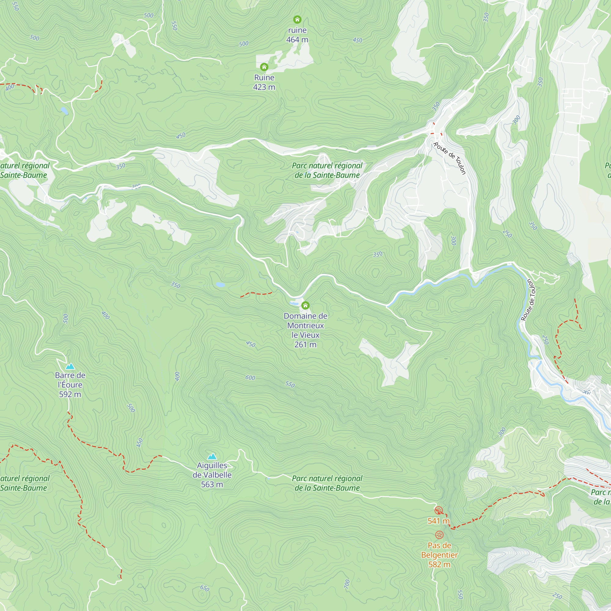 Domaine de Montrieux le Vieux map
